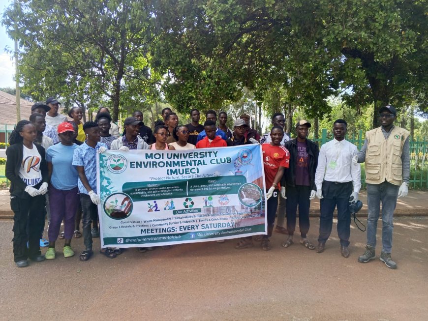 Comrades Lead Clean-Up at Moi Market in Bid to Promote Environmental Conservation