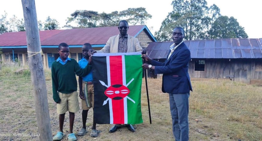 Robert Chelagat Fulfils  Promise to Koyorus Primary School
